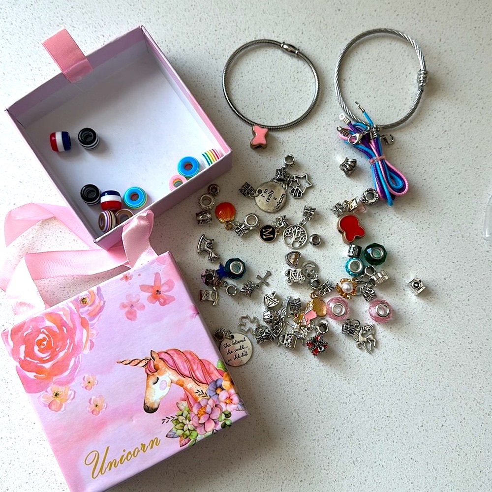 Unicorn DIY charm bracelet kit